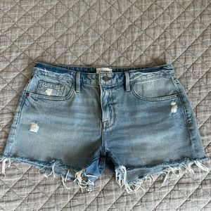 Frame brand Le Garçon denim shorts. Inept work once. Smoke free pet free home.
